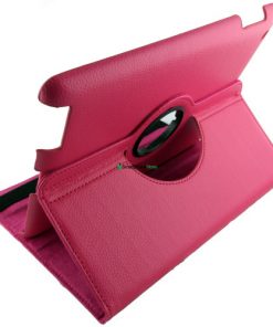 iPad Lederen 360 Hoes Roze