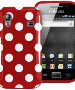 Samsung Galaxy Ace Polka Dots Case Rood