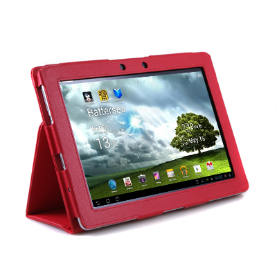 Asus TF 300 Lederen Stand Cover Roze