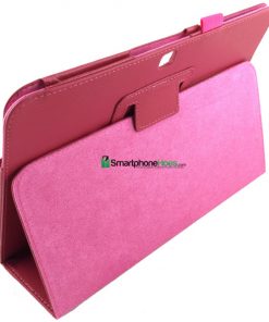 Samsung Galaxy Tab 3 10.1 Roze PU-Lederen Stand Case