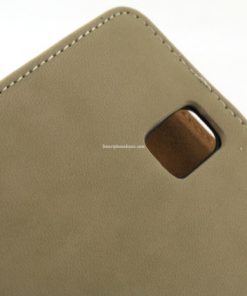 Samsung Galaxy Note 3 PU-Lederen Wallet Hoesje Suede Grijs