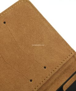 Samsung Galaxy Note 3 PU-Lederen Wallet Hoesje Suede Bruin