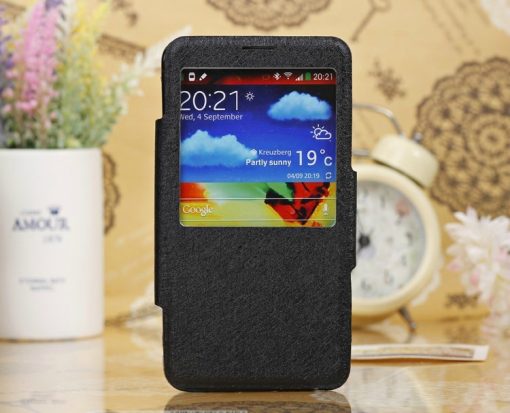 Samsung Galaxy Note 3 Stand Case Hoesje Zwart.