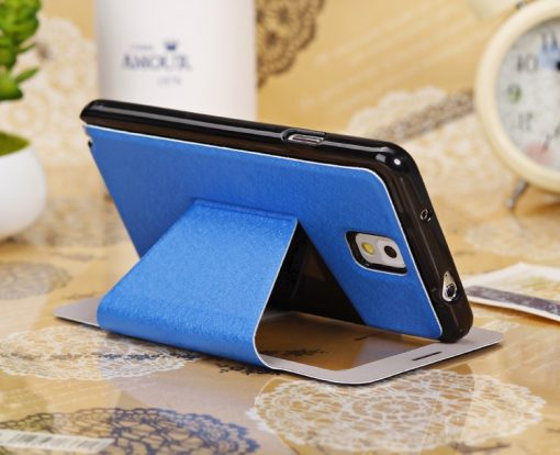 Samsung Galaxy Note 3 Stand Case Hoesje Blauw