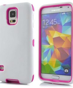 Samsung Galaxy S5 Combo Hoesje Wit Roze