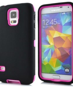 Samsung Galaxy S5 Combo Hoesje Zwart Roze