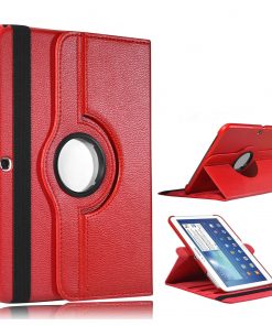 Rode Samsung Galaxy Tab 4 10.1 PU-Lederen 360 cover