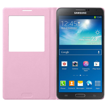 Samsung Galaxy Note 3 S View Cover Roze