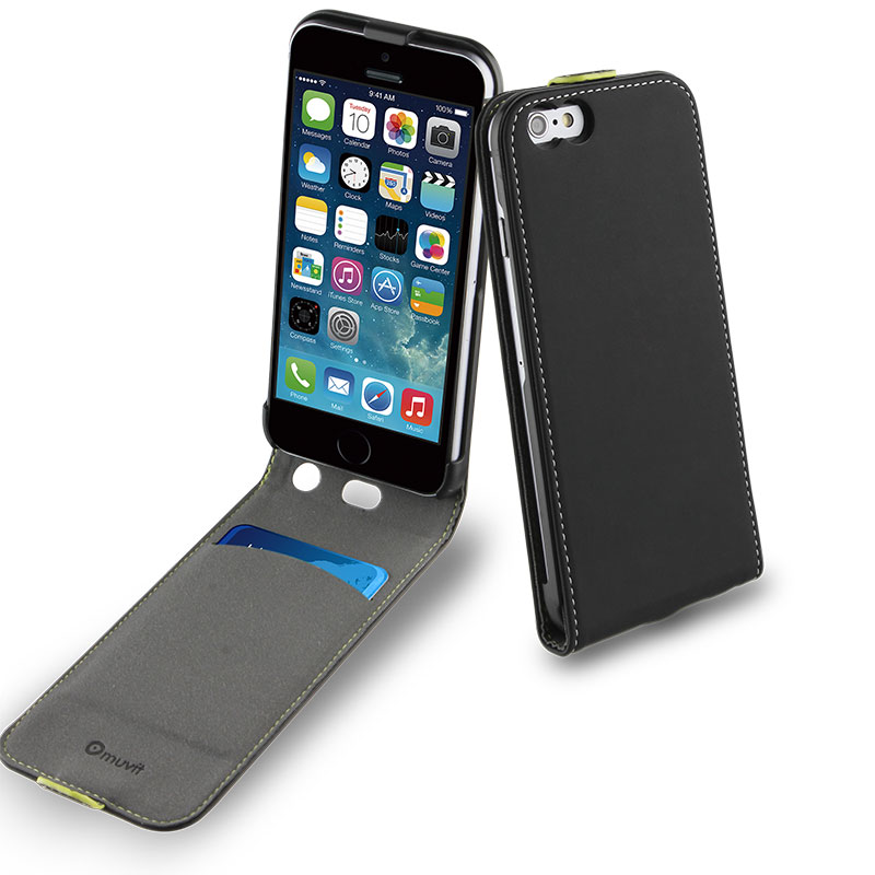 Muvit Slim Flip Black iPhone 6 Plus/6S Plus -
