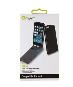 Muvit Slim Flip Black iPhone 6 Plus