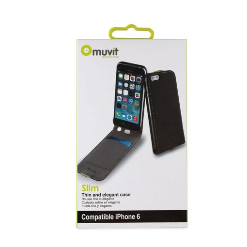 Muvit Slim Flip Black iPhone 6 Plus