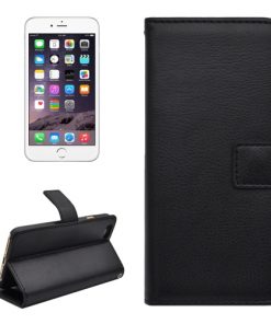 iPhone 6 Hoesje PU-Lederen Wallet Zwart.