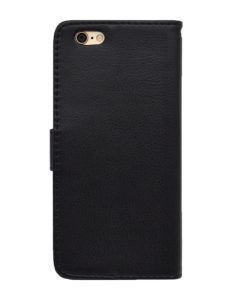 iPhone 6 Hoesje PU-Lederen Wallet Zwart.