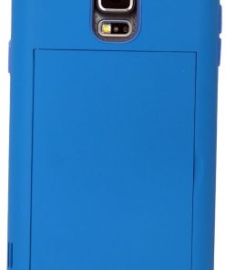 Samsung Galaxy S5 Hoesje Hybrid Card Slot Case Blauw