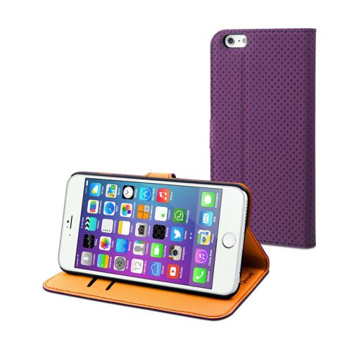 Muvit Wallet Folio Purple/Orange iPhone 6 Plus