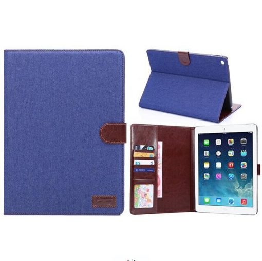 iPad Air 2 Cover Jeans Style Blauw