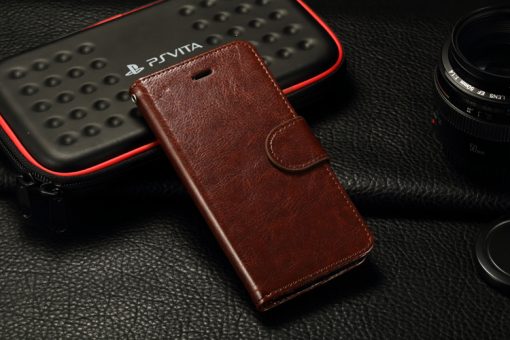 iPhone 6 Plus PU-Lederen Wallet Hoesje Bruin