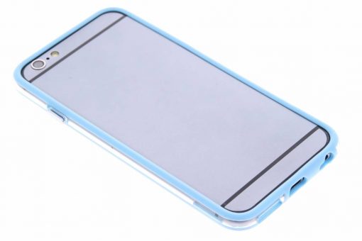 iPhone 6 Tranparante lichtblauwe bumper