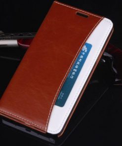 Samsung Galaxy Note 4 Flip Case Bruin.
