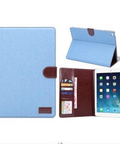 iPad Air Cover Jeans Style Licht Blauw.