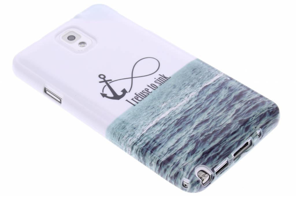 grond Aanbod kleur Samsung Galaxy Note 3 Anker design TPU siliconen hoesje - JustXL