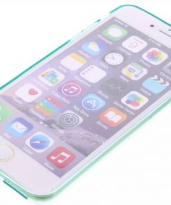 iPhone 6 Plus Turquoise transparant TPU siliconen hoesje