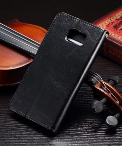 Samsung Galaxy S6 Hoesje PU-Lederen Wallet Zwart