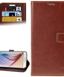 Samsung Galaxy S6 Hoesje PU-Lederen Wallet Bruin
