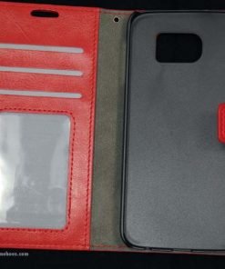 Samsung Galaxy S6 Hoesje PU-Lederen Wallet Rood