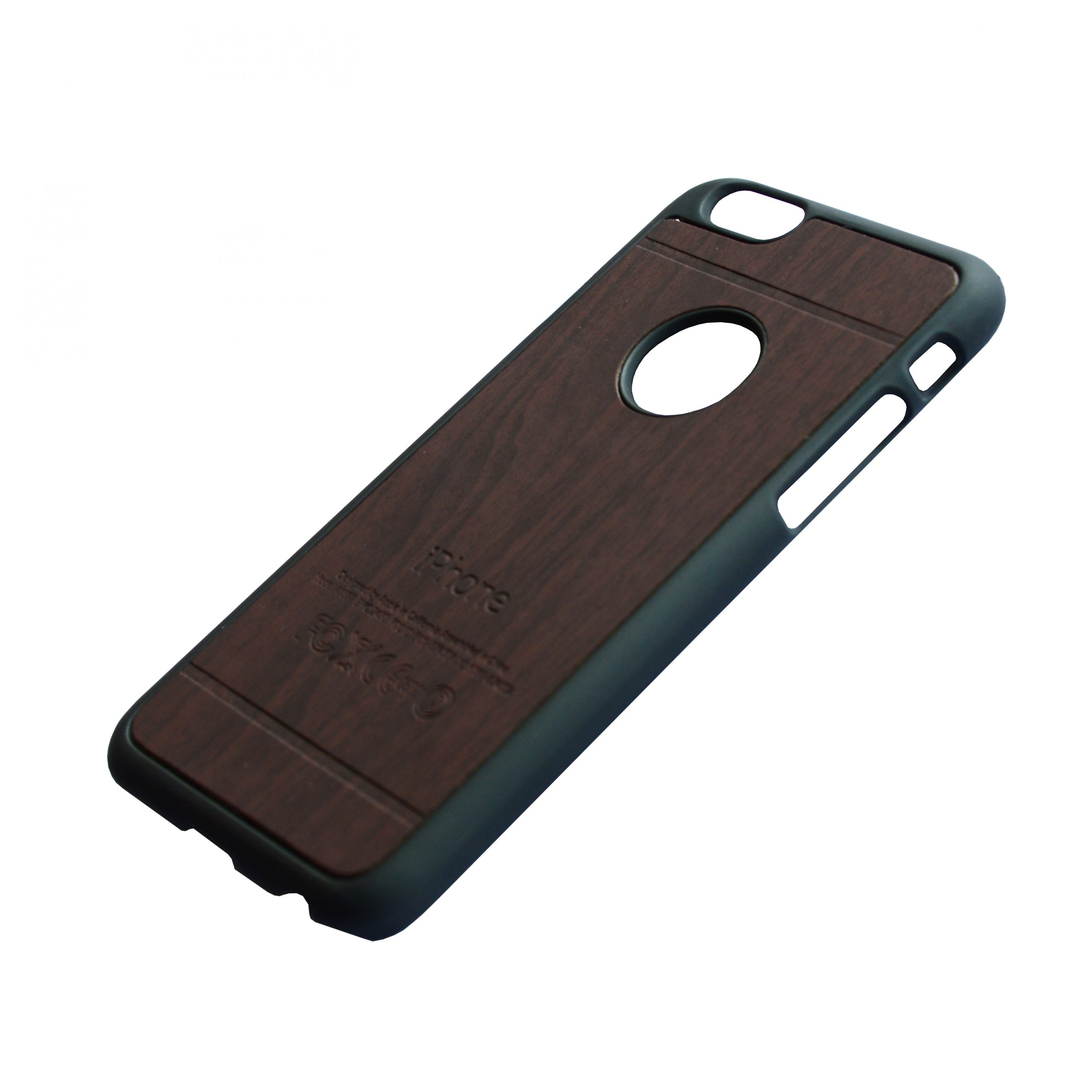 Troosteloos Denk vooruit Groenland Apple iPhone 6 Luxe hout design hoes Donkerbruin - JustXL