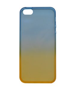 Apple iPhone 6 Transparant kleurige hoes Donkerblauw/Geel
