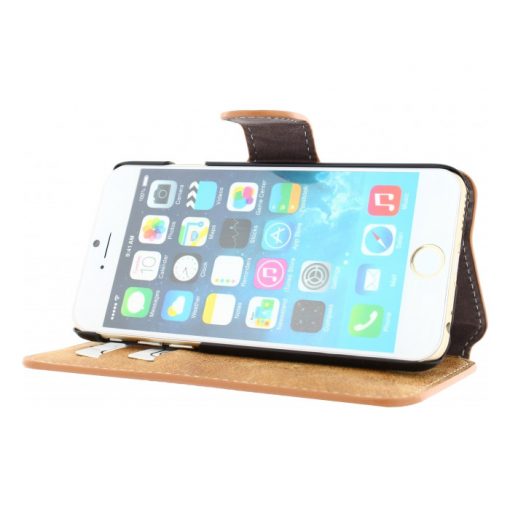 Xccess Wallet Book Stand Case Vintage Light Brown iPhone 6/6S