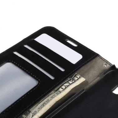 Samsung Galaxy S6 Edge Wallet Hoesje Zwart