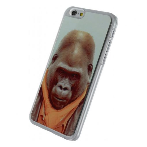 Xccess Metal Plate Cover Funny Gorilla iPhone 6/6S