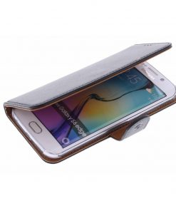 Celly Wally Samsung Galaxy S6 Edge Booktype Case - Zwart