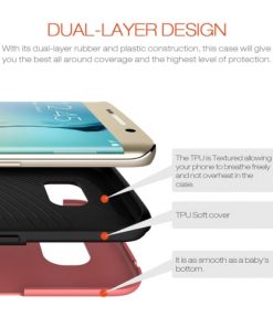Samsung Galaxy S6 Edge Backcover Combo Rood