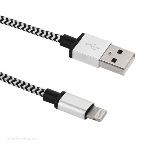 Lightning Nylon USB Kabel 100cm