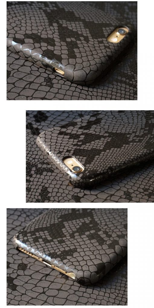 Apple iPhone 6 / 6S Slangen Design Hardcase Hoesje - Zwart