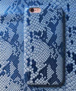Apple iPhone 6 Plus Slangen Design Hardcase Hoesje - Blauw
