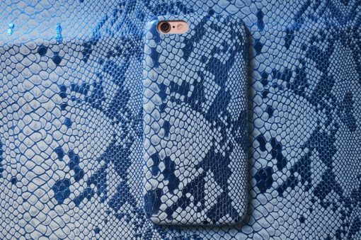 Apple iPhone 6 Plus Slangen Design Hardcase Hoesje - Blauw