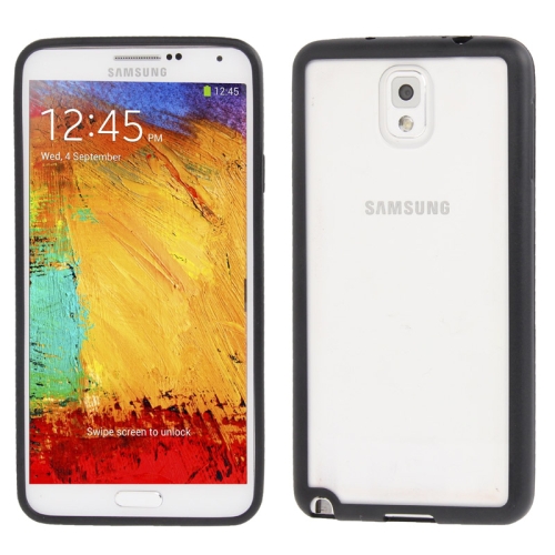 Samsung Galaxy Note 4 Transparant Bumper Hoesje Zwart
