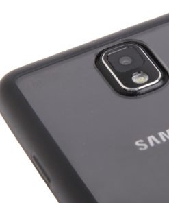 Samsung Galaxy Note 4 Transparant Bumper Hoesje Zwart