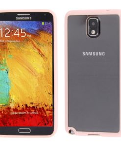 Samsung Galaxy Note 4 Transparant Bumper Hoesje Roze