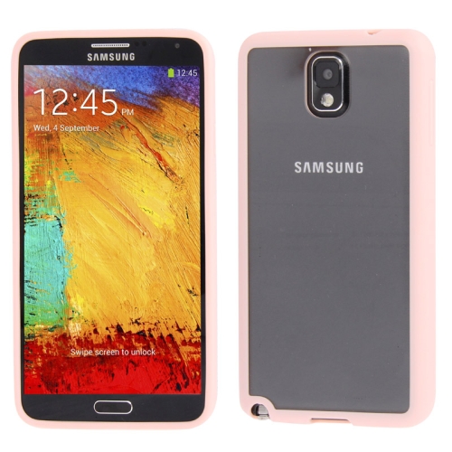 Samsung Galaxy Note 4 Transparant Bumper Hoesje Roze