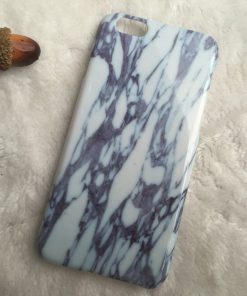 Apple iPhone 6 / 6S Marmer TPU & Siliconen case Blauw-0