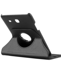 Samsung Galaxy Tab E 9.6 PU-Lederen 360 Cover Zwart