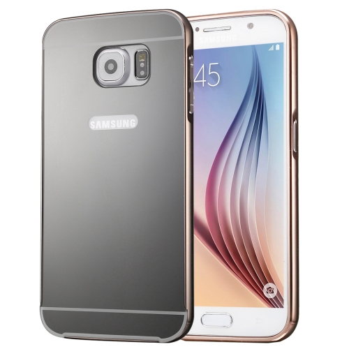Samsung Galaxy S7 Acrylic Back Cover met Aluminium Bumper Zwart