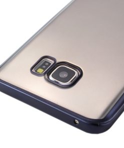 Samsung Galaxy S7 Edge Transparant Bumper Hoesje Zwart