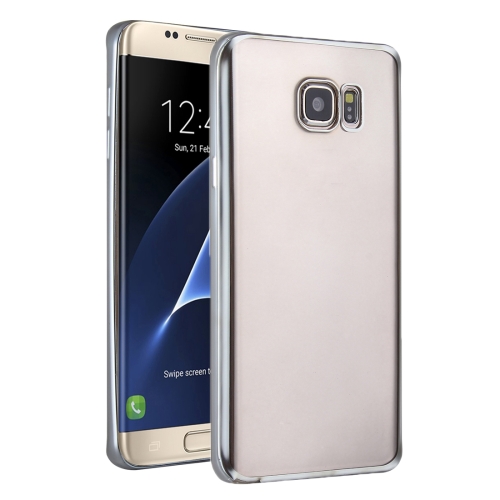 Samsung Galaxy S7 Edge Transparant Bumper Hoesje Zilverkleurig