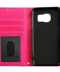 Samsung Galaxy S7 Edge Wallet Hoesje Roze